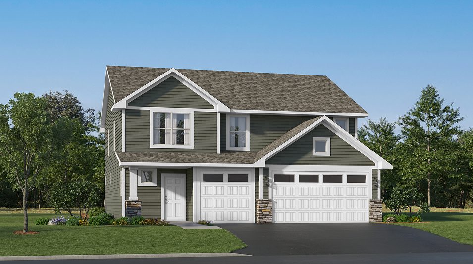 New construction homes in Shakopee, Minnesota